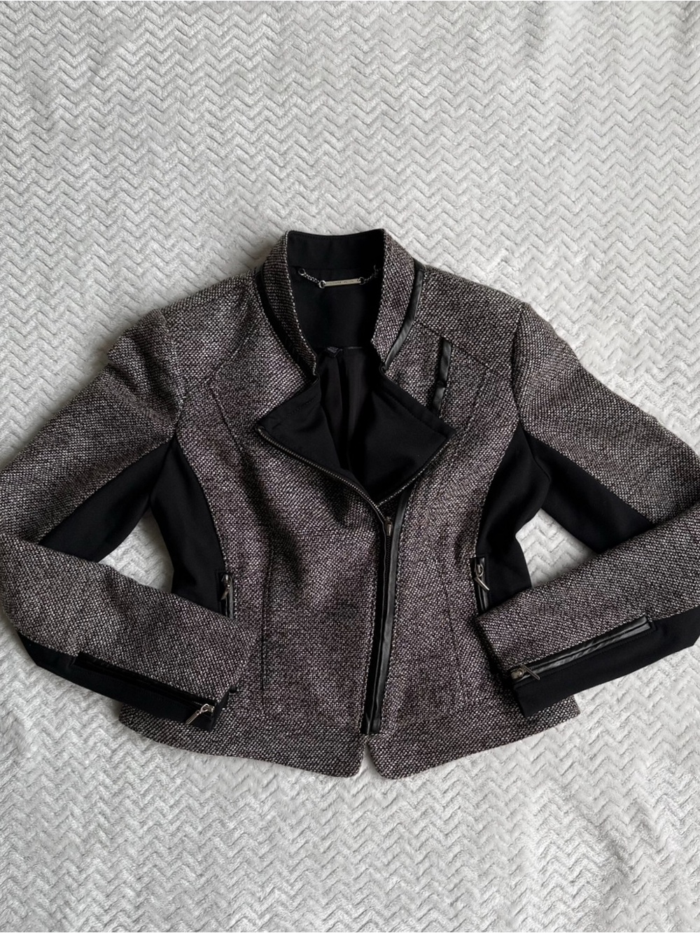 Office Siren Moto White House/Black Market Jacket Size 4
